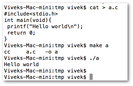 mac compile c++ terminal